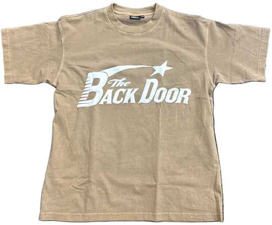 The Backdoor Classic Tee Tan/White