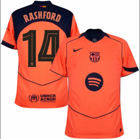Barcelona 2025/26 Rashford Alternate Jersey