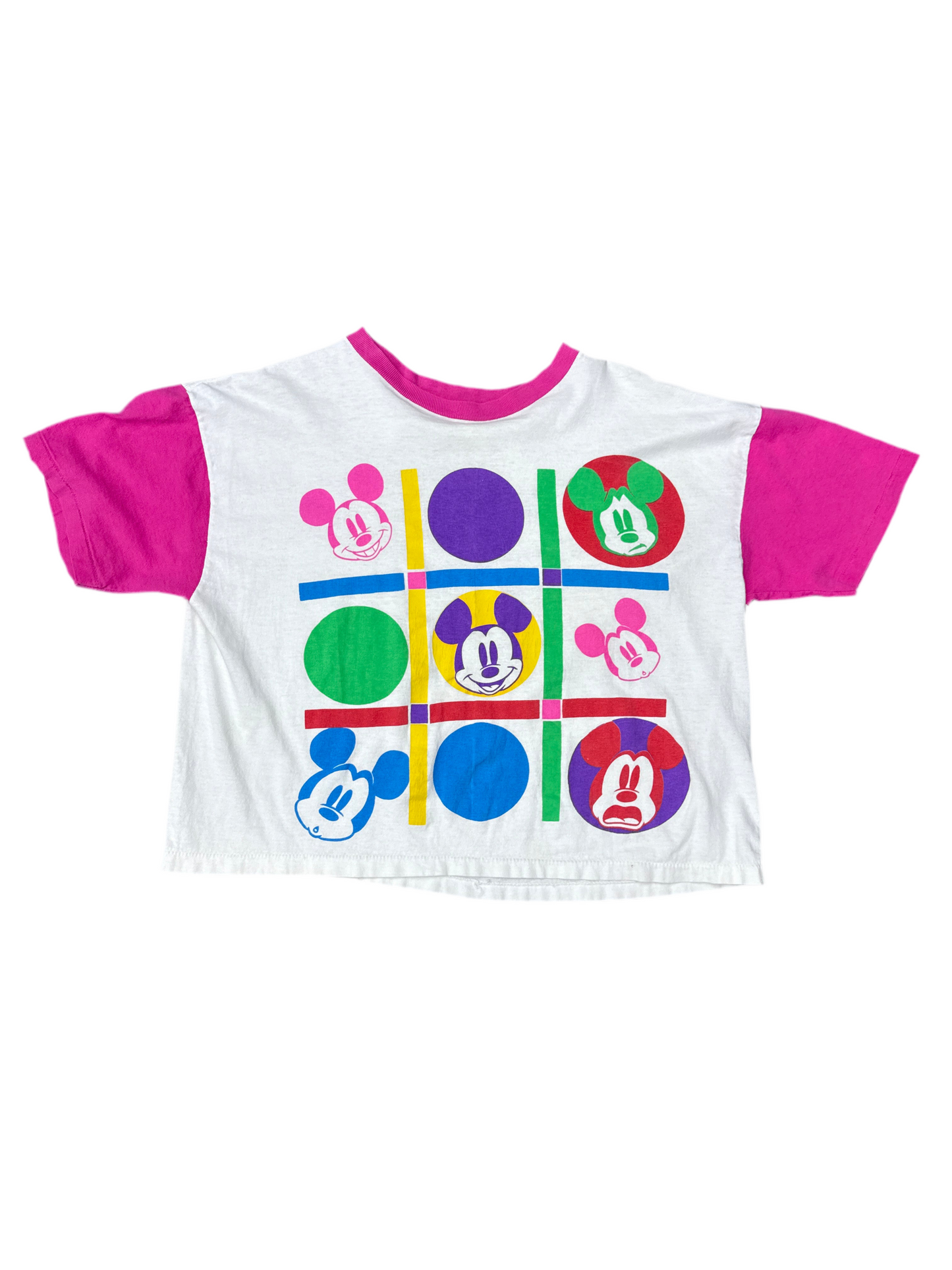1990’s Mickey Faces Cropped Tee