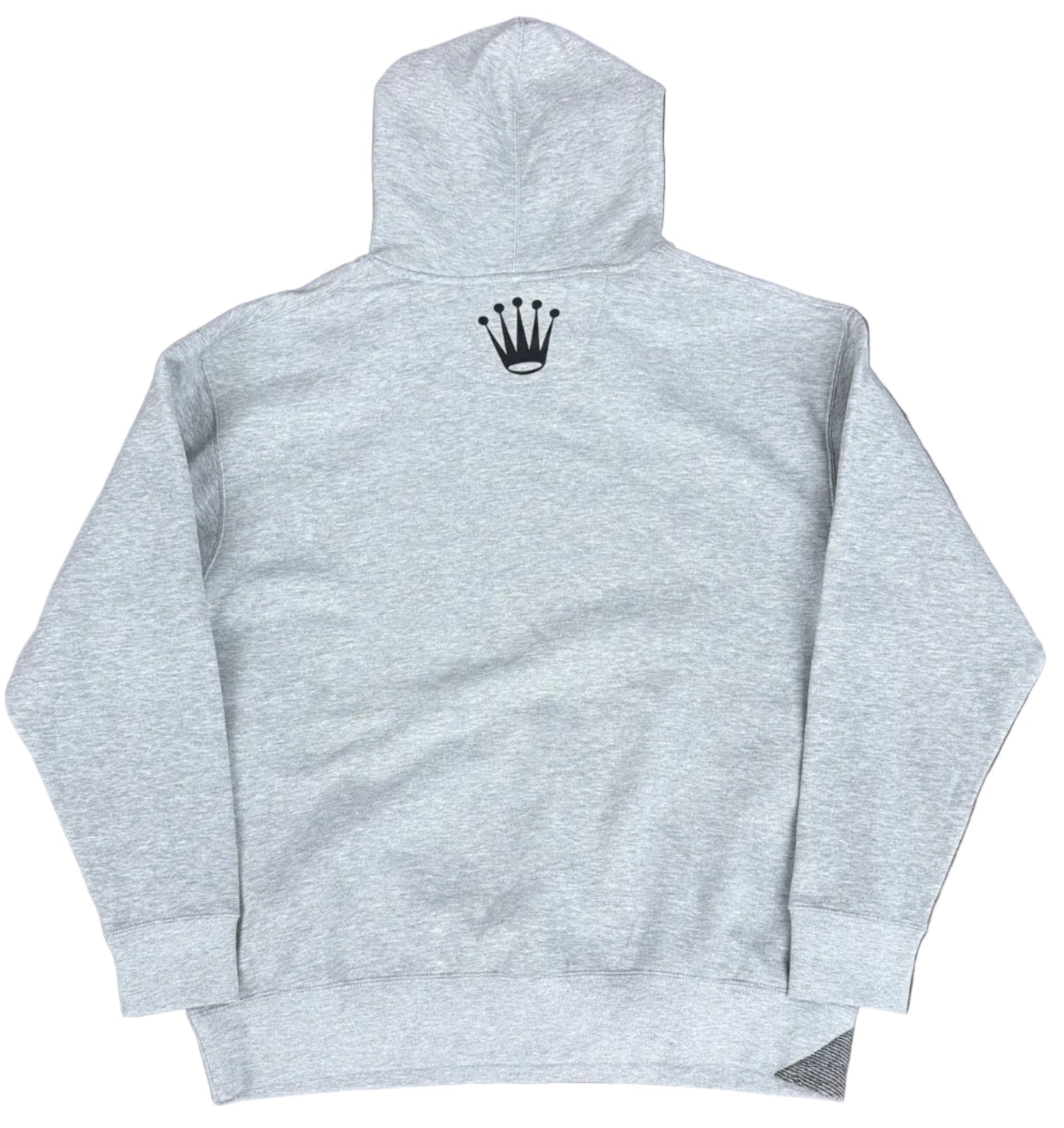 Skys Da Limit White/Black Rhinestone Crown White Hoodie