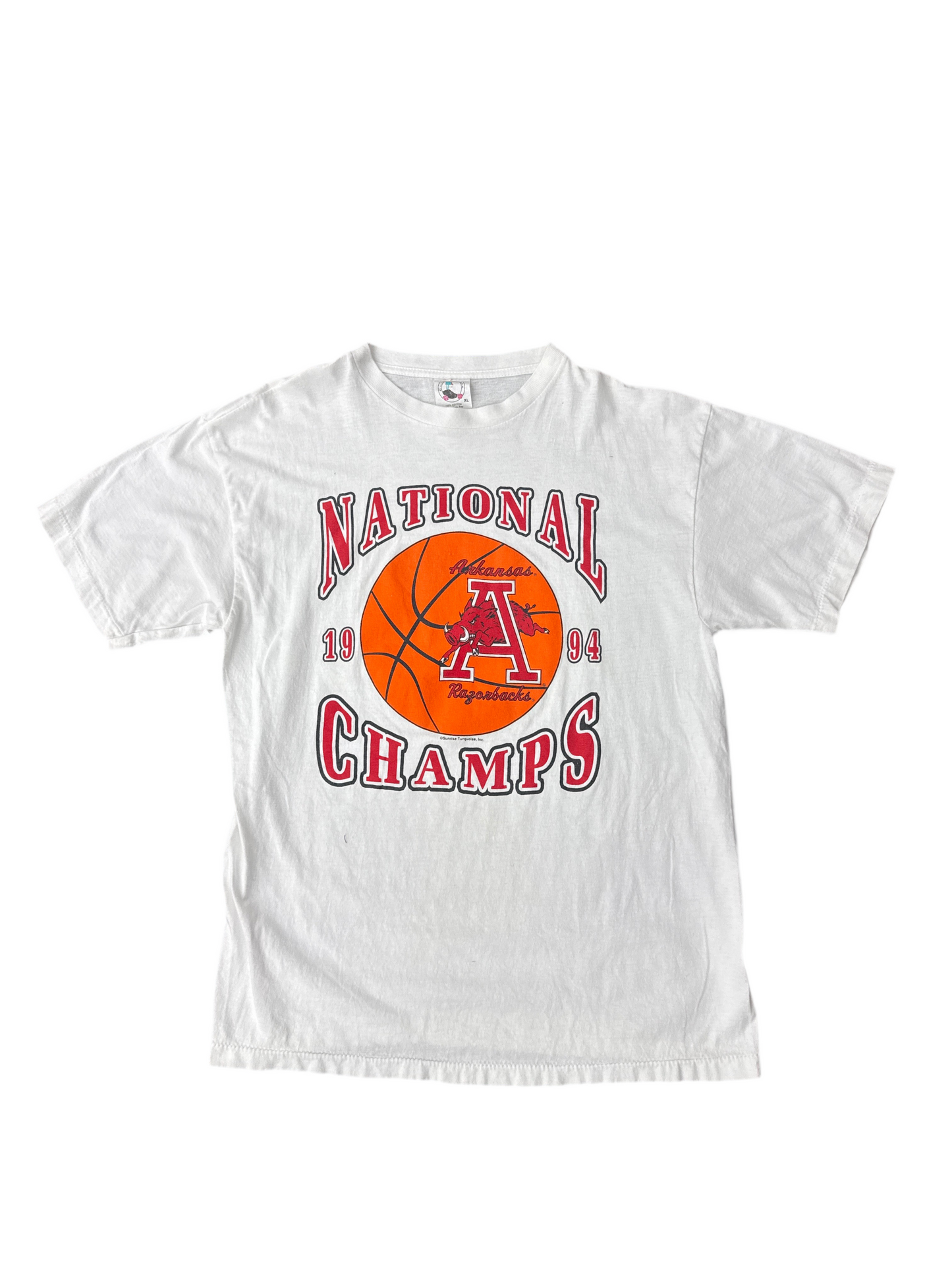 1990's Arkansas Razorbacks Caribbean Dream Final Four Basketball Tee