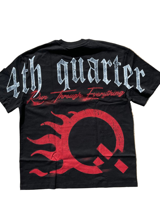 4th Quarter Black Crest Tee