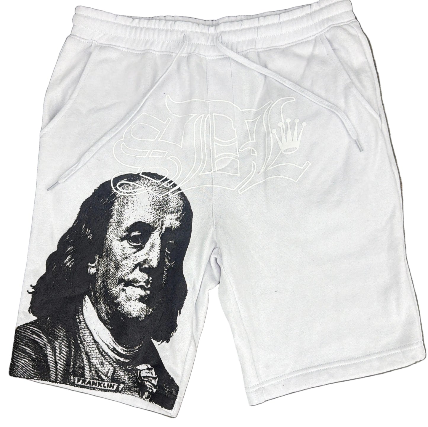 Skys Da Limit White/Black Benjamin Shorts
