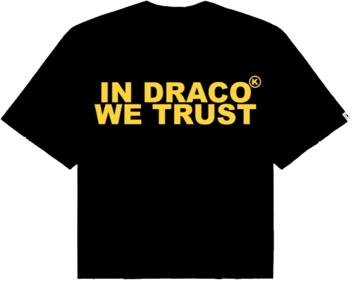 In Draco We Trust Oversized Tee Black/Yellow