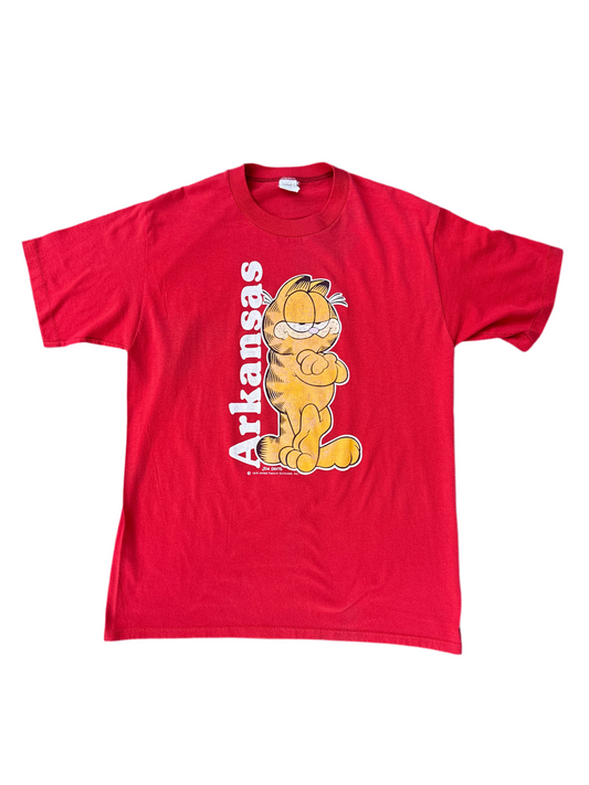 1980's Arkansas Razorbacks Garfield Tee