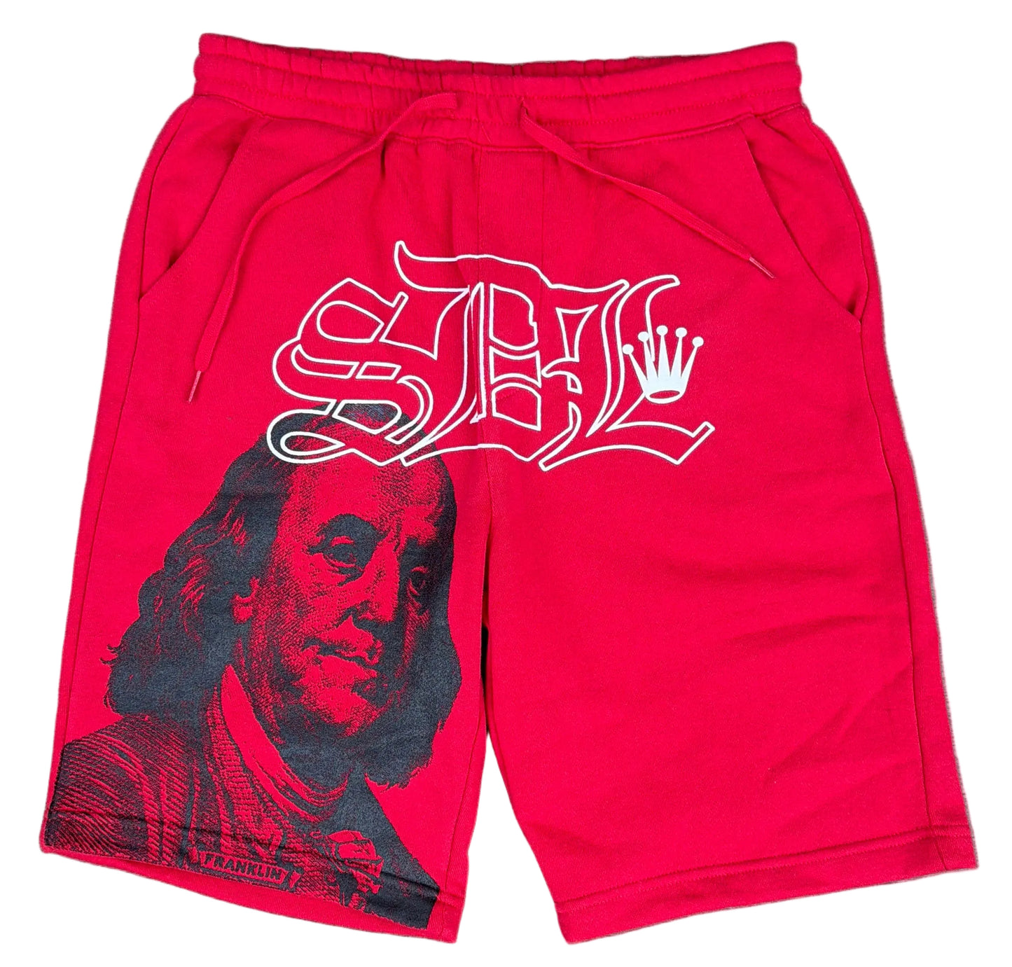 Skys Da Limit Red/Black Benjamin Shorts