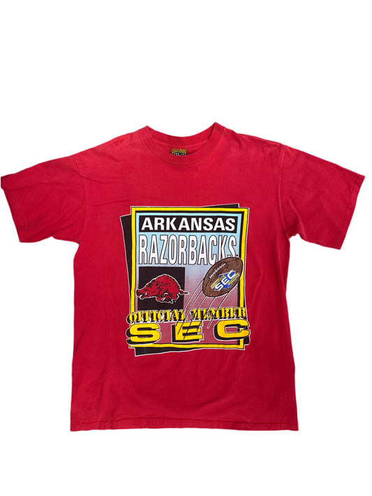 1990's Arkansas Razorbacks SEC Football Tee
