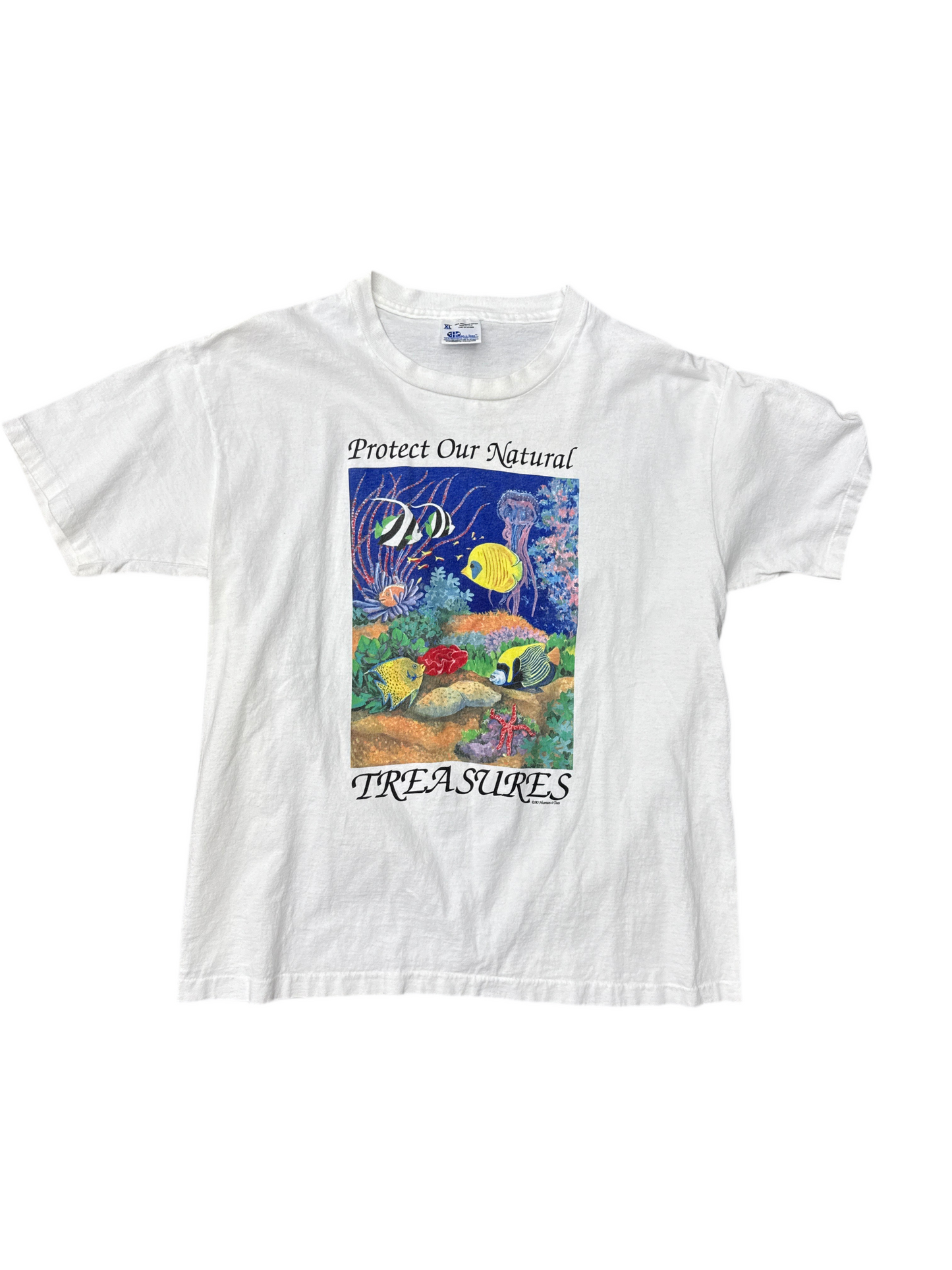 1990's Protect Our Natural Treasures Fish Tee