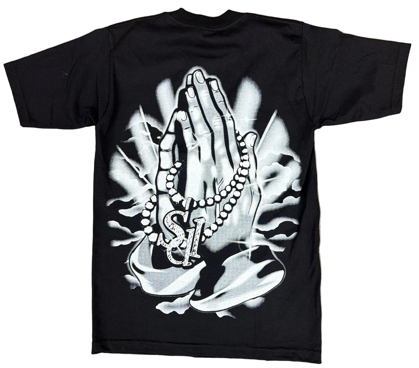 Skys Da Limit Black/White Praying Hands Tee