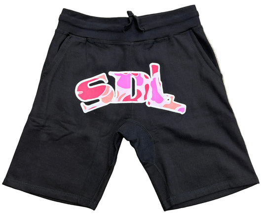 Skys Da Limit Pink Camo Shorts