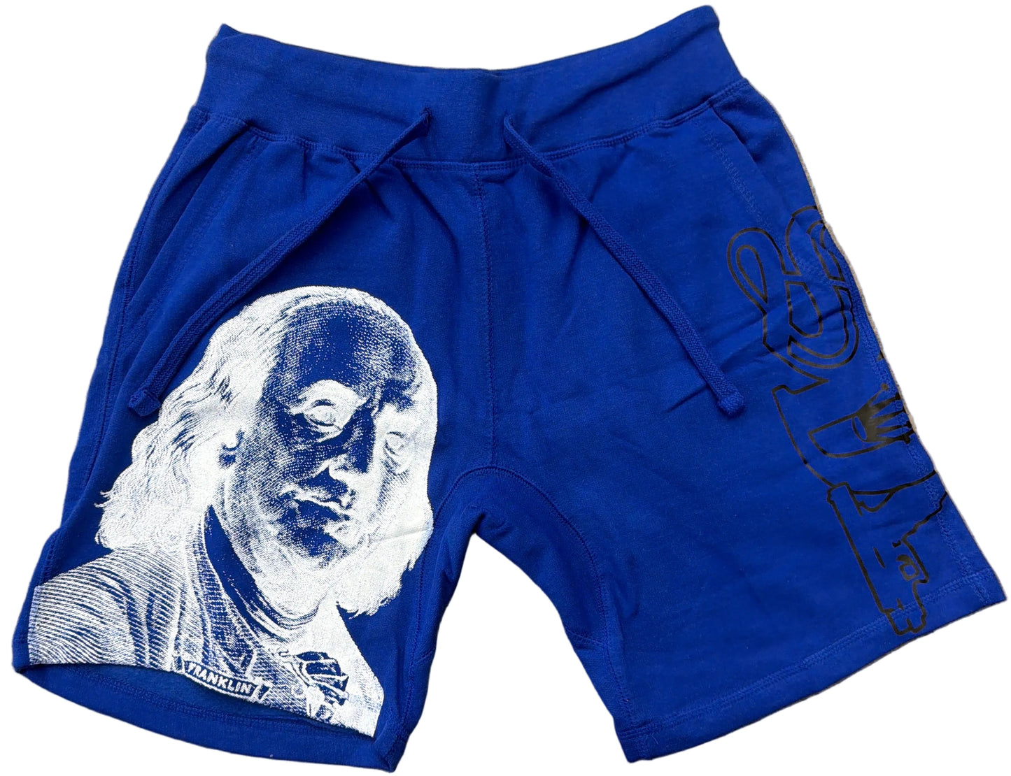 Skys Da Limit Blue Benjamin Side Logo Shorts