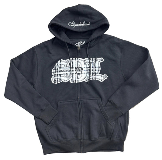 Skys Da Limit Virgen Mary Burberry Zip Up