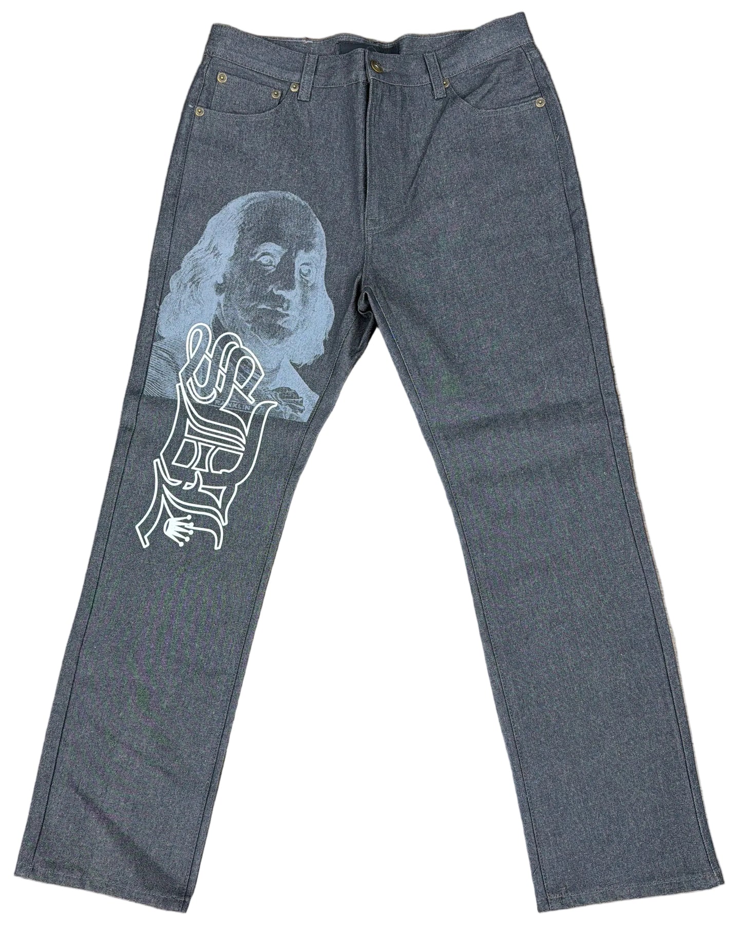 Skys Da Limit Grey/White Benjamin Slate Jeans