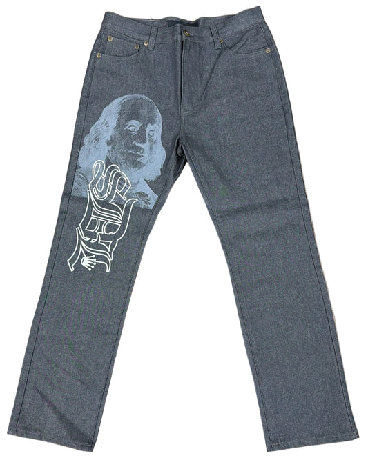 Skys Da Limit Grey/White Benjamin Slate Jeans