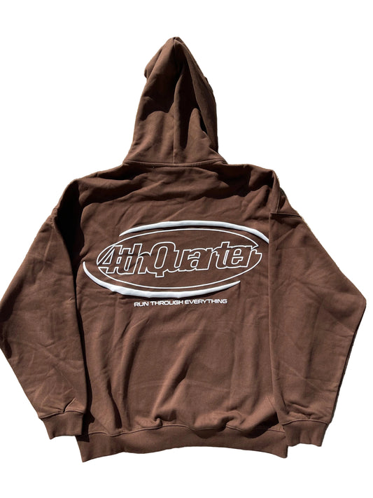 4th Quarter Essentials Brown Hoodie
