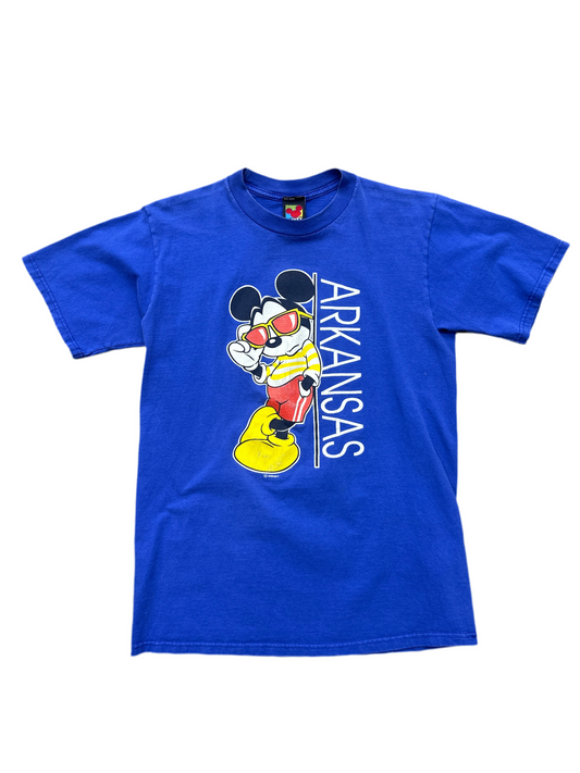1990's Arkansas Razorbacks Mickey Mouse Sunglasses Tee