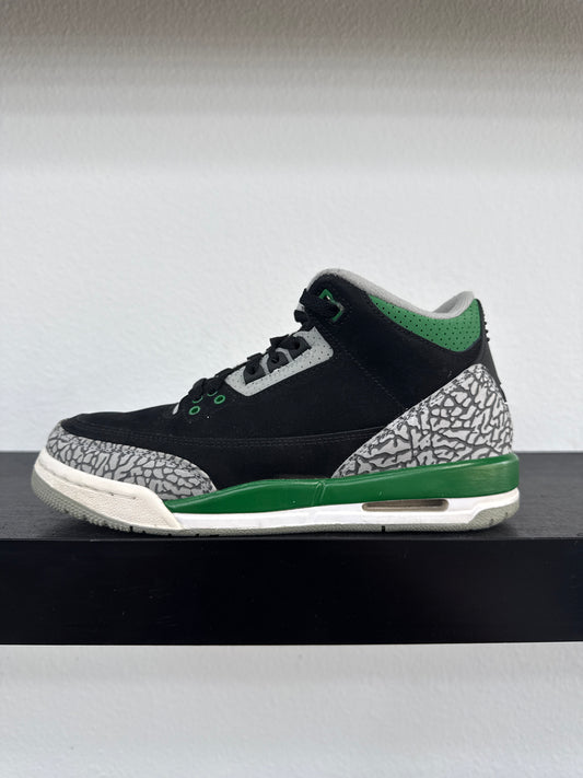 Preowned Jordan 3 Pine Green