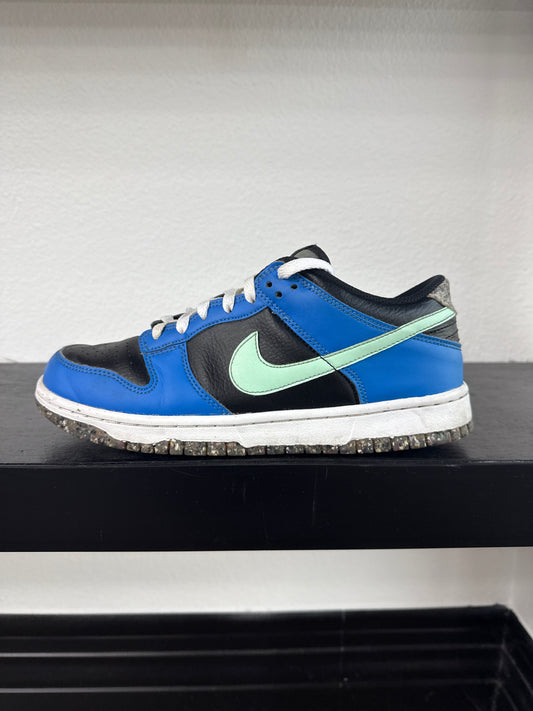 Preowned Nike Dunk Low Crater Blue Black (GS)