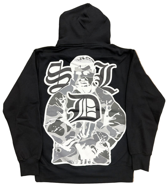 Skys Da Limit Grey Camo Logo Hoodie