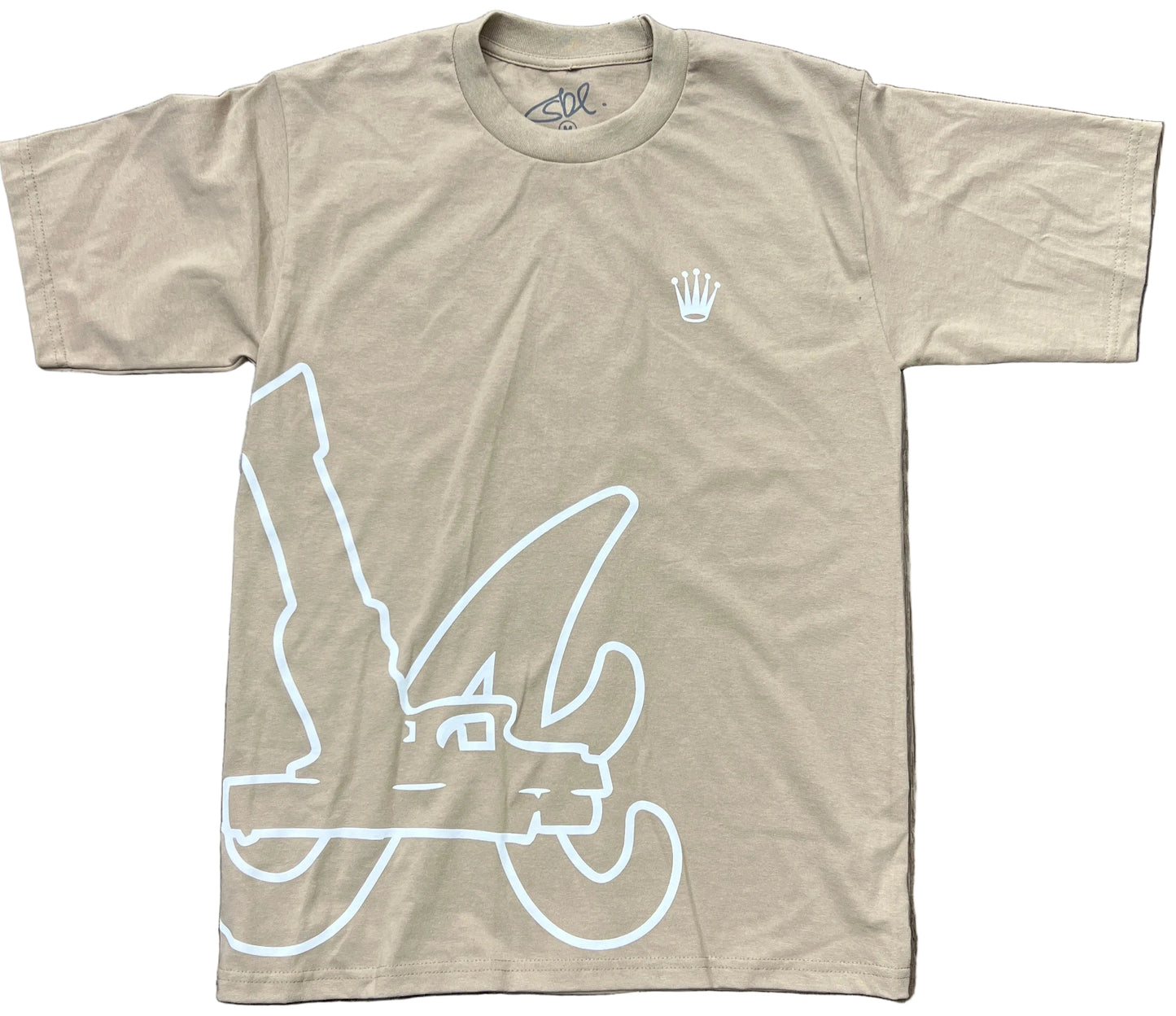 Skys Da Limit A's Glock Tan/White Tee