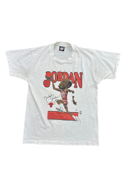1990's Rookie Caricature Michael Jordan Tee