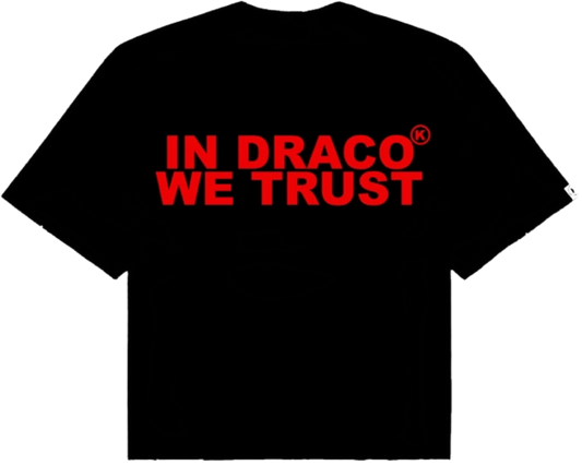 In Draco We Trust Oversized Tee Black/Red