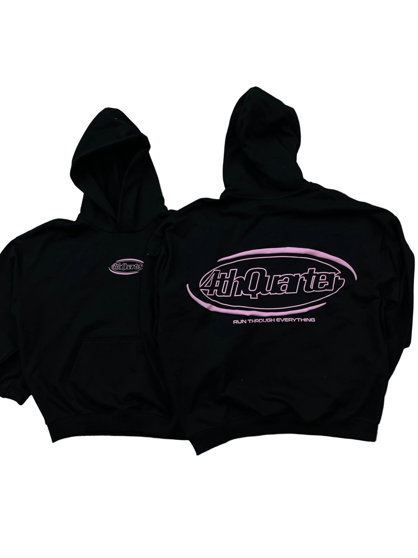 4th Quarter Essentials Black/Pink Hoodie