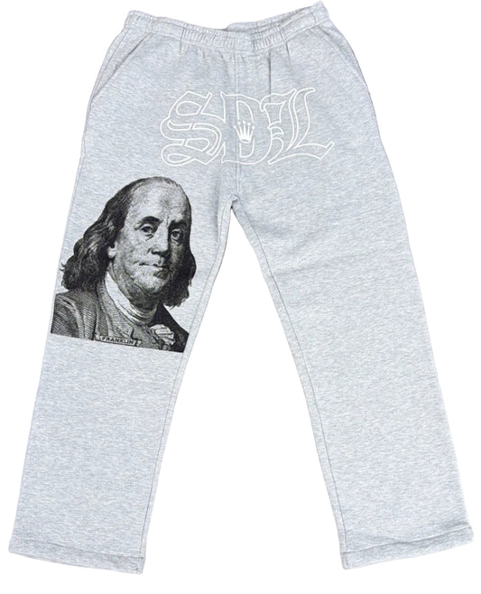 Skys Da Limit Black/Grey Benjamin Grey Sweatpants