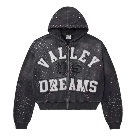 Vale Forever Classico Zip Up Hoodie Black