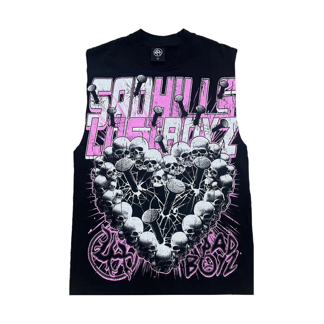 Lost Hills Sad Boyz Skull Cutoff