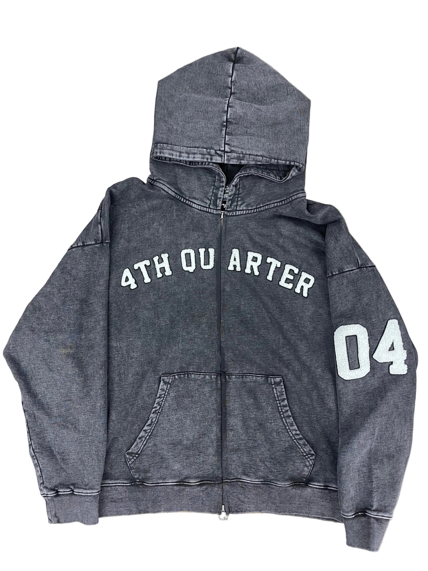 4th Quarter Black Letterman Jacket