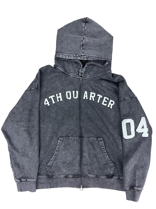 4th Quarter Black Letterman Jacket