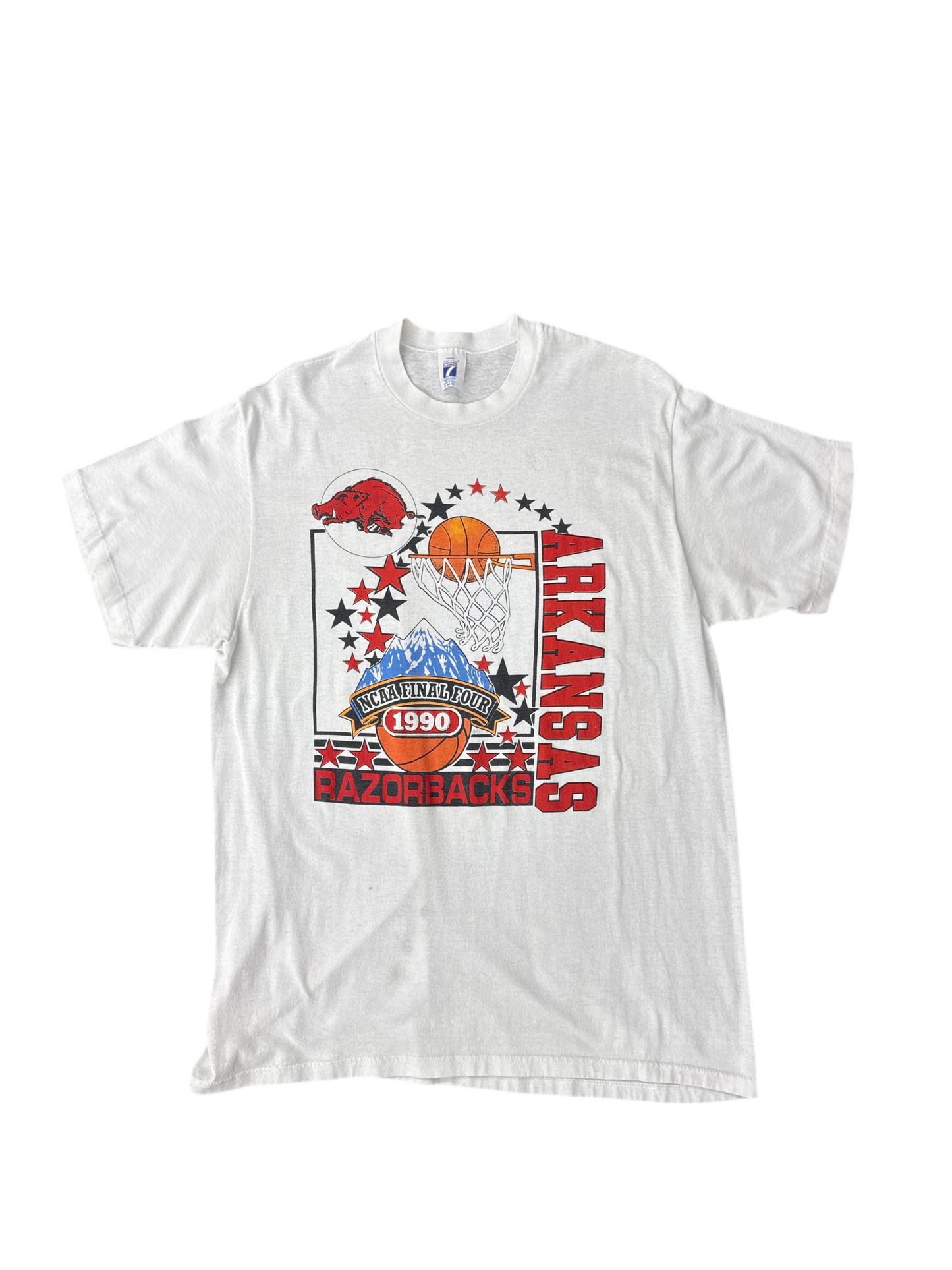 1990 Arkansas final four tee