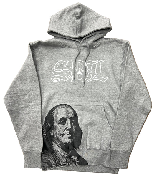 Skys Da Limit Grey/Black Virgin Mary Grey Hoodie