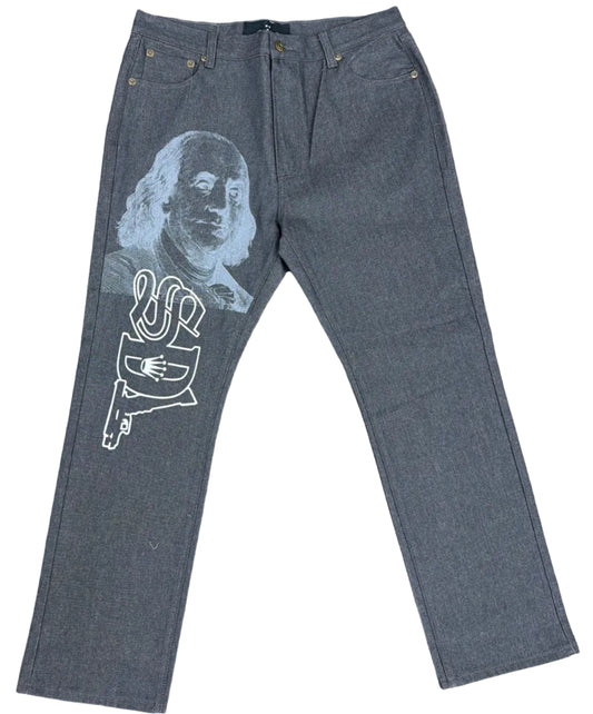 Skys Da Limit Grey/White Benjamin Glock Slate Jeans