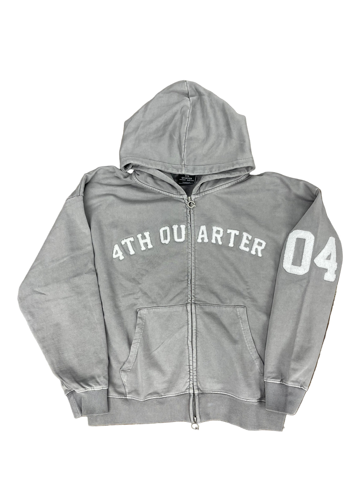 4th Quarter Grey Letterman Jacket