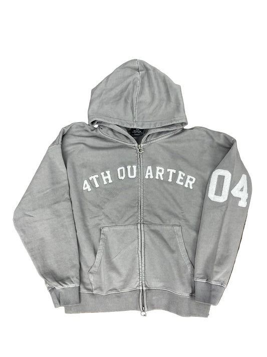 4th Quarter Grey Letterman Jacket