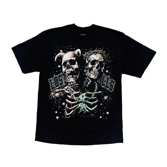 Lost in the Hills Twin Skulls Tee