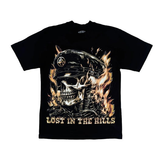 Lost in the Hills Skull Flames Tee