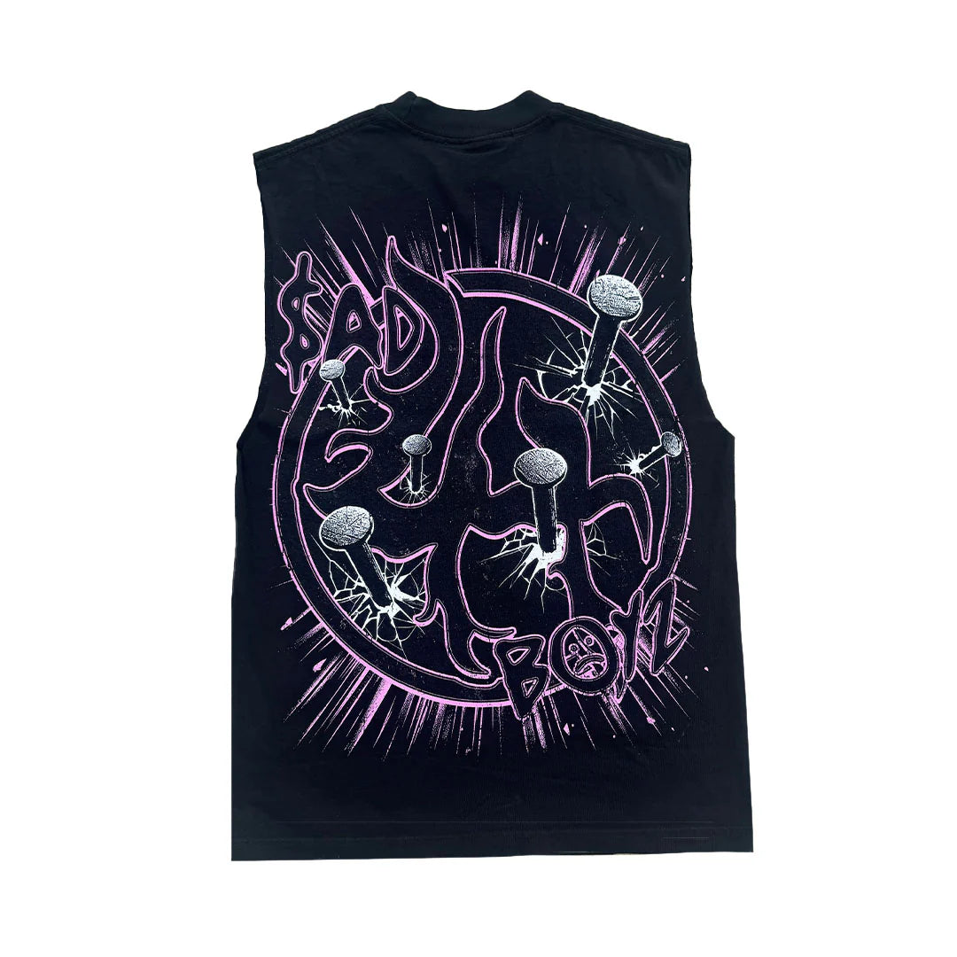 Lost Hills Sad Boyz Skull Cutoff