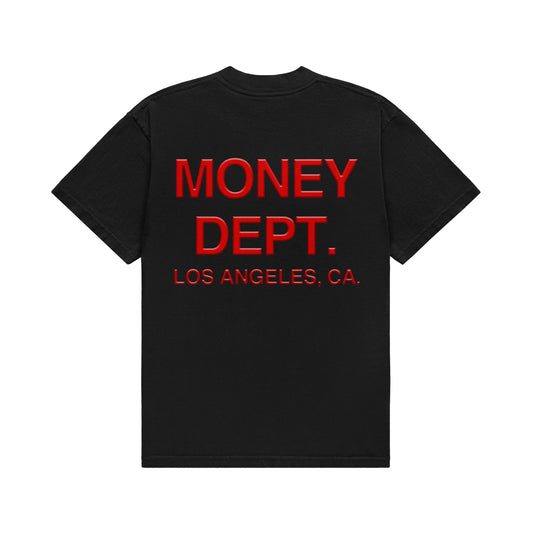 Money Dept. Black/Red Classic Tee