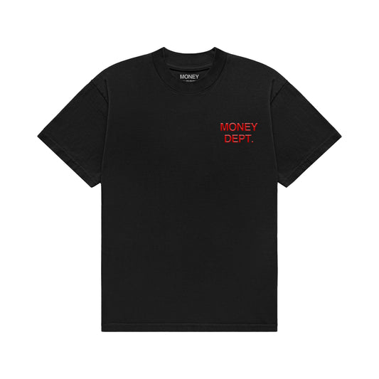 Money Dept. Black/Red Classic Tee