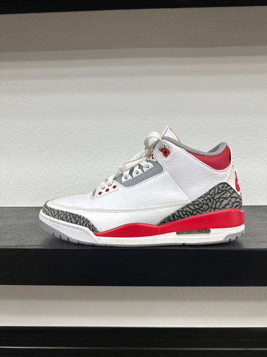 Preowned Jordan 3 Fire Red