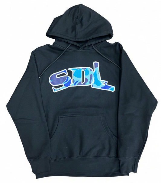 Skys Da Limit Blue Camo Logo Hoodie