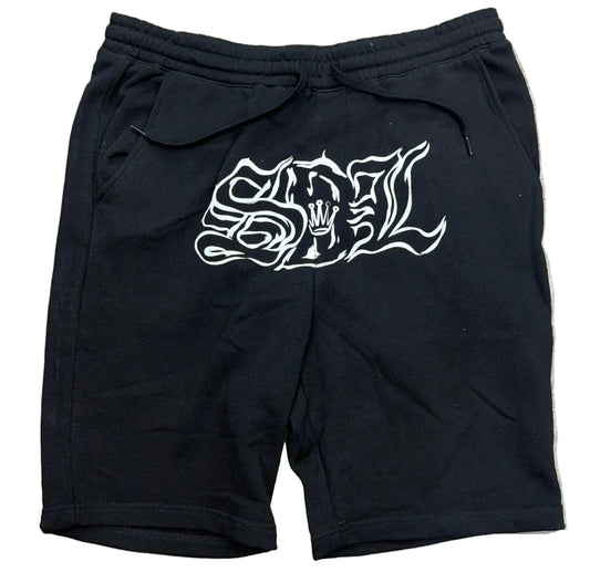 Skys Da Limit Black/White Smoke Logo Shorts