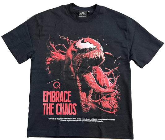 4th Quarter Red Symbiote Black Tee