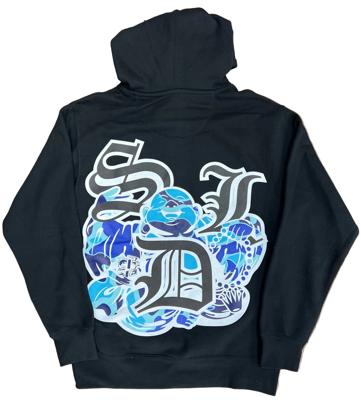 Skys Da Limit Blue Camo Logo Hoodie