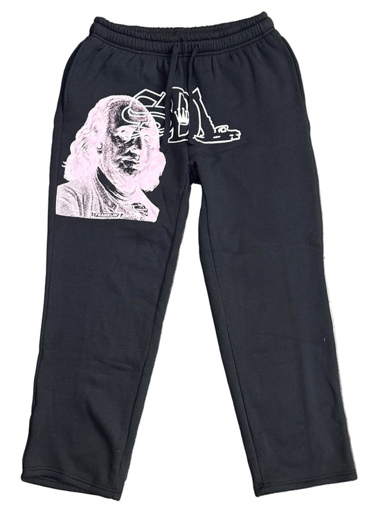 Skys Da Limit Black/Pink Classic Sweats