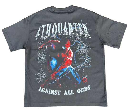 4th Quarter Web Shooter Grey Tee