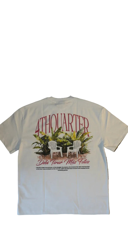 4th Quarter White DTMF Tee
